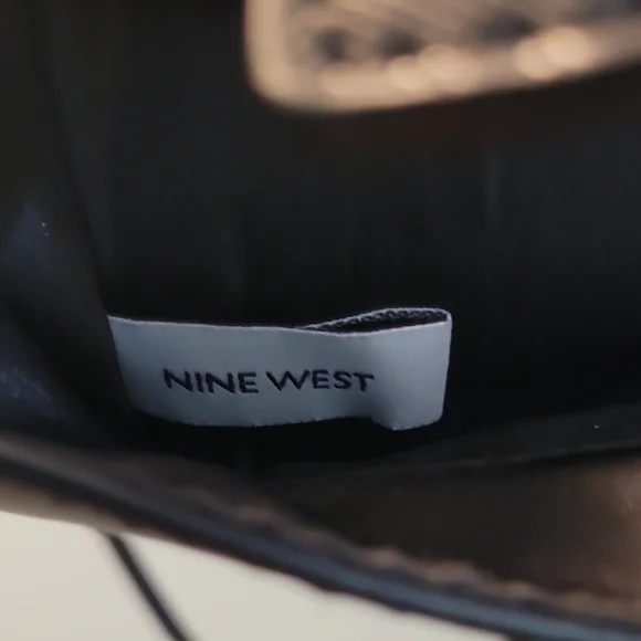 Nine West Black Crossbody Phone Pouch with Chain Strap - Picture 5 of 6